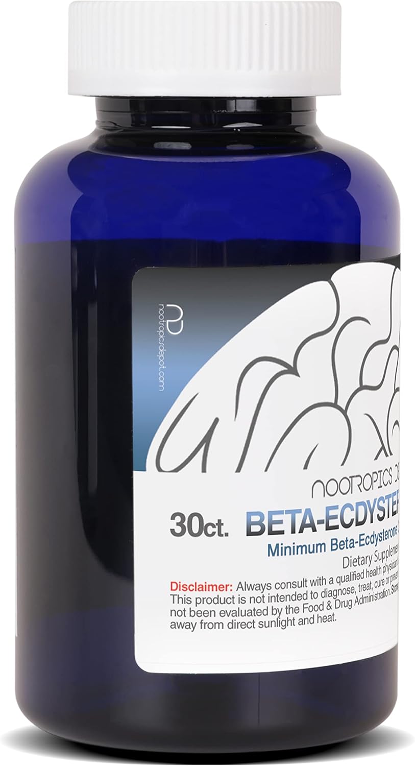 500mg Beta Ecdysterone/20-Hydroxyecdysone Tablets | 50% Extract | Phytoecdysteroid Supplement | 30 Count