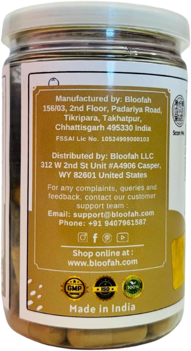 500mg Bloofah Ashwagandha Capsules - Pure Herbal Supplement (60 Count)