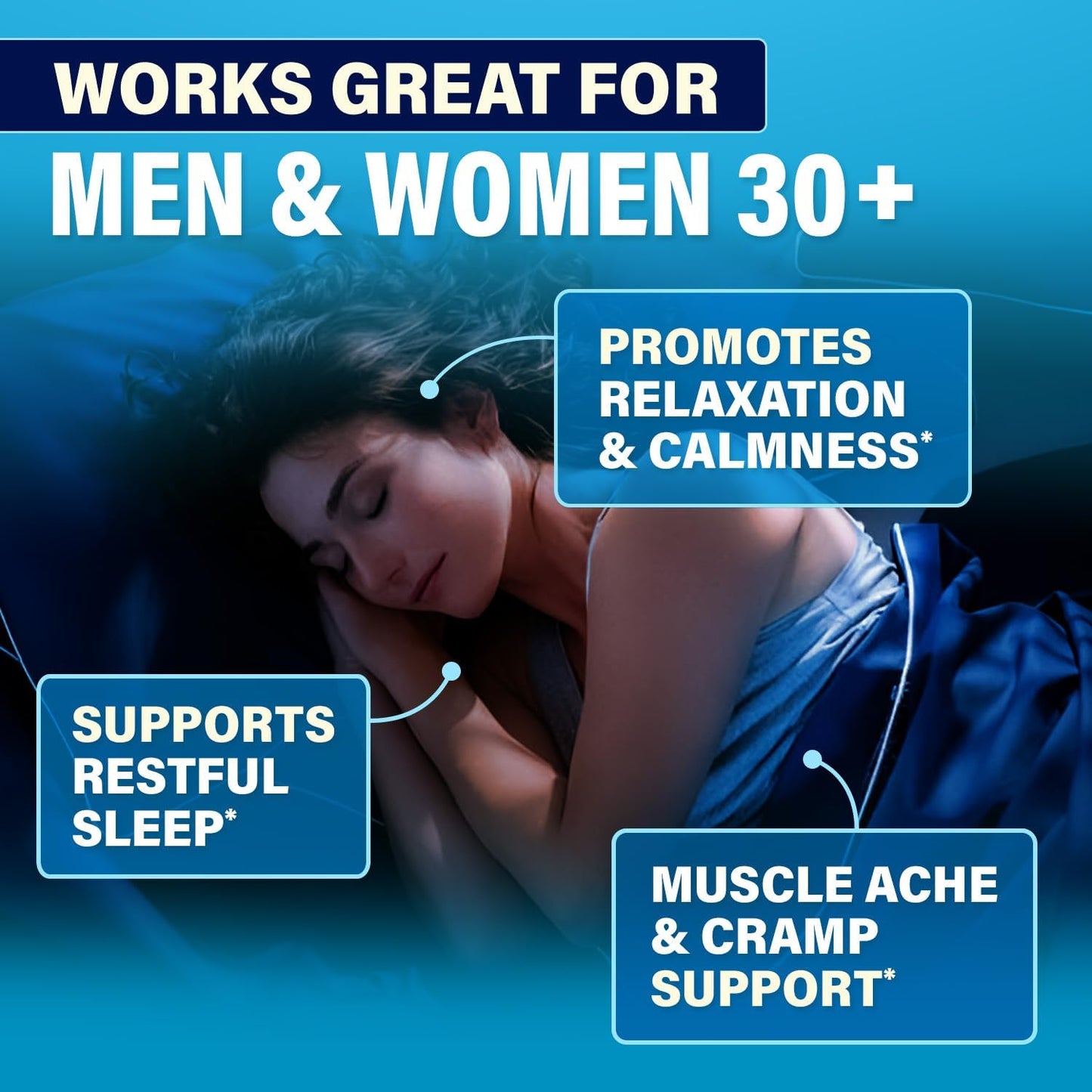 500mg Magnesium Complex Supplement for Calm, Sleep & Leg Cramps - 4 Month Supply, Bisglycinate, Oxide, Taurate, Chelate, Citrate - Max Absorption - 120 Capsules