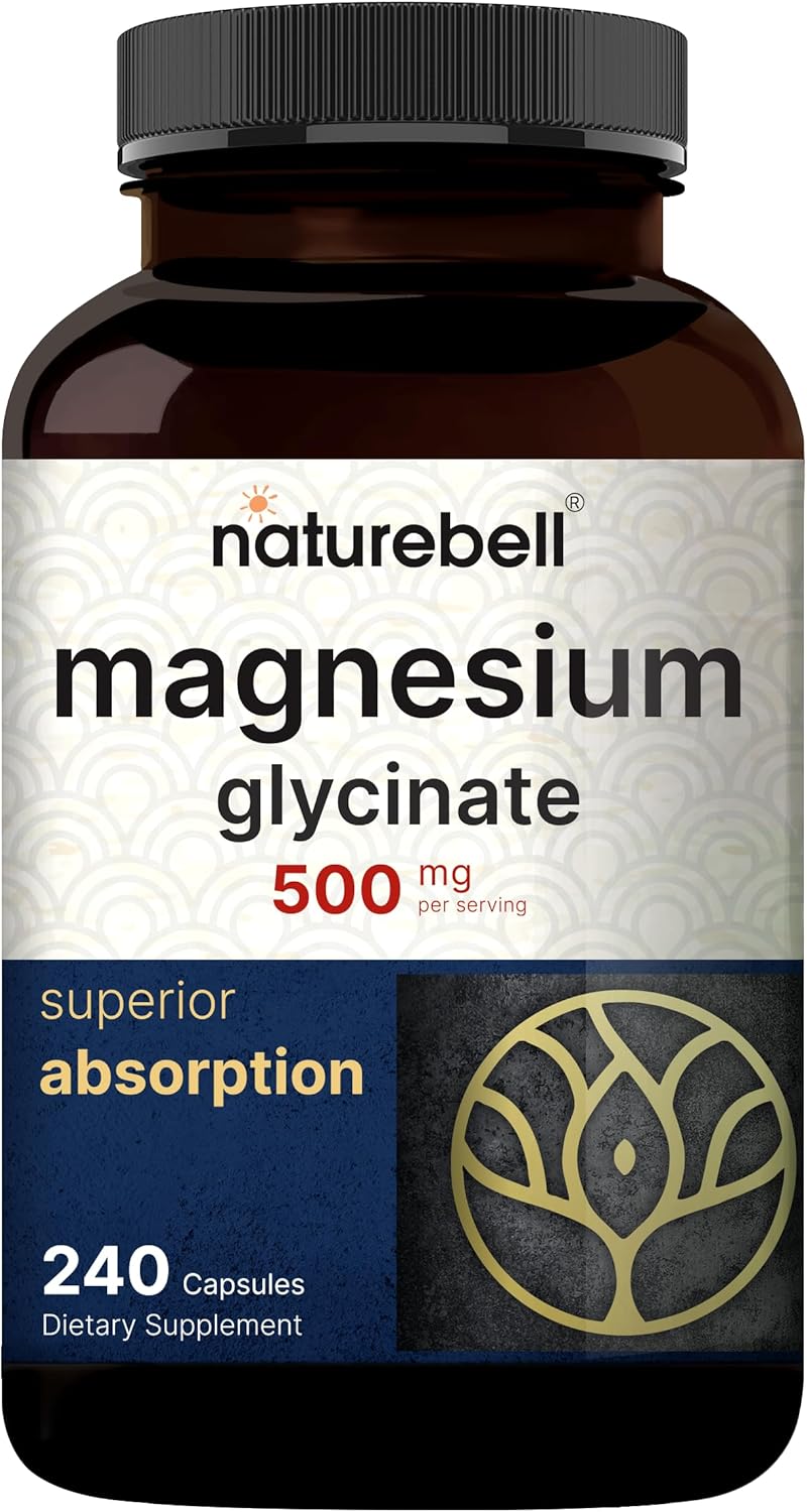 500mg Magnesium Glycinate Capsules & Liver Cleanse Detox Supplement Bundle - Chelated Mineral Complex with Milk Thistle 500mg for Purification