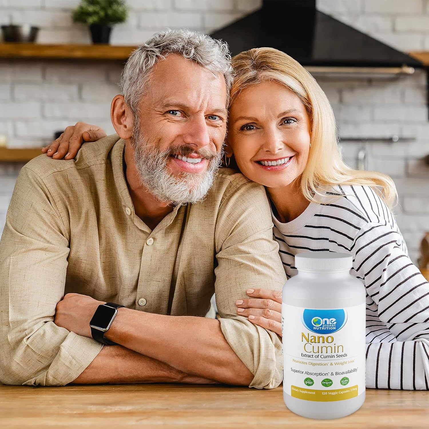 500mg Nano Cumin Supplement Capsules for High Absorption & Digestion - 120 Veggie Capsules by One Planet Nutrition