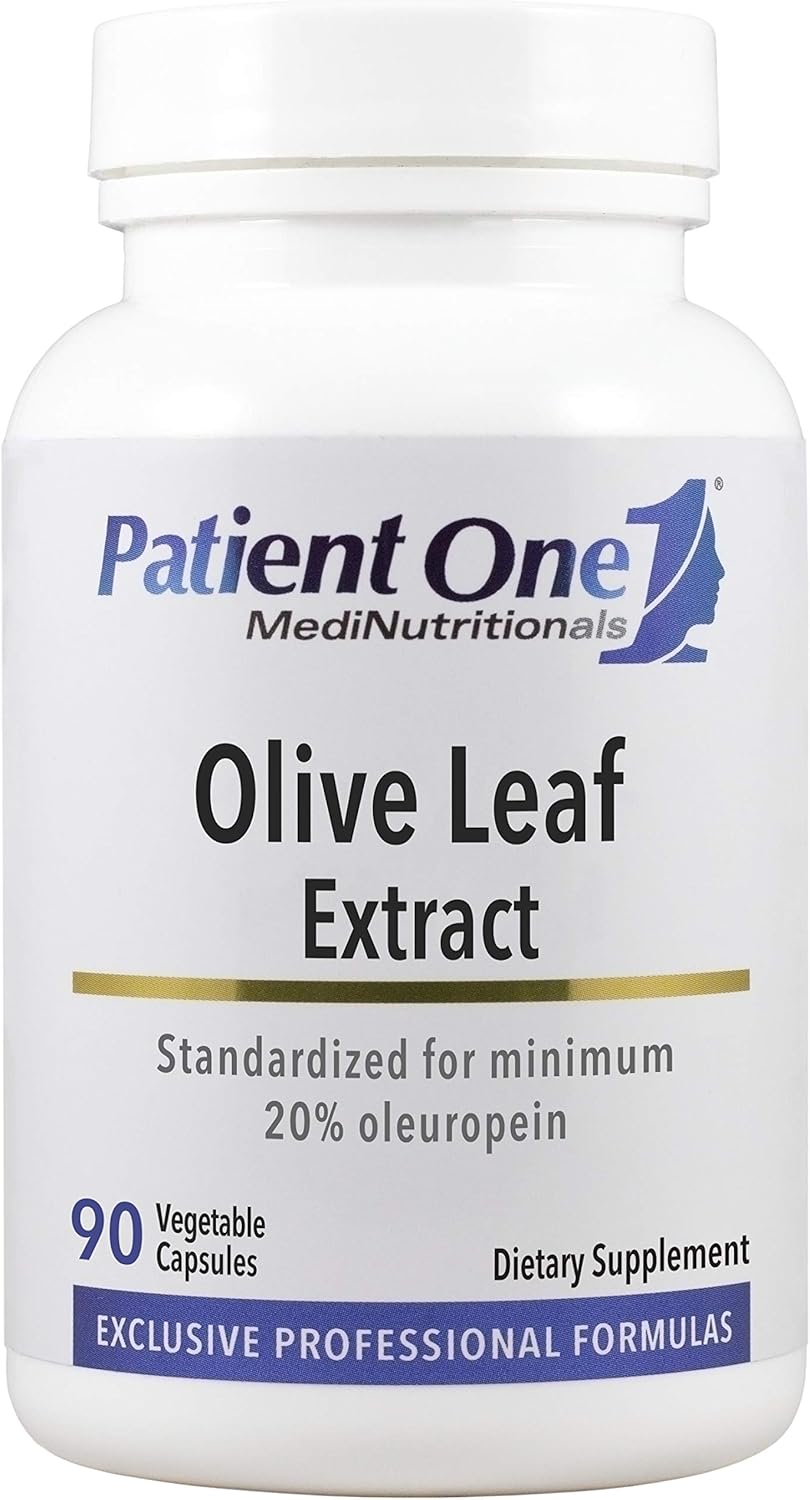500mg Olive Leaf Extract Capsules | Immune & Heart Health Support | 90 Count | 20% Oleuropein Standardized