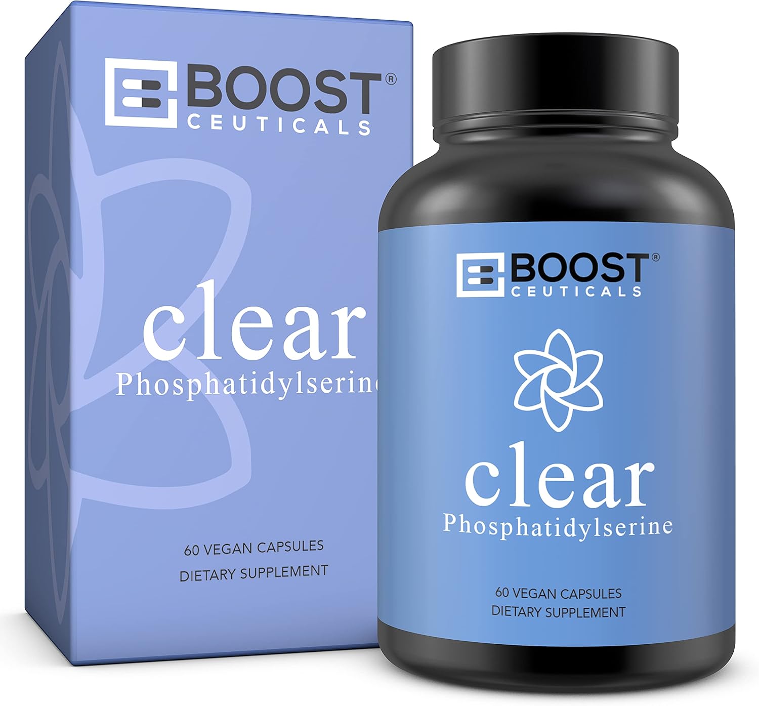 500mg Phosphatidylserine Supplement - Vegan Non-GMO Brain Support - Sunflower Lecithin Derived - BoostCeuticals