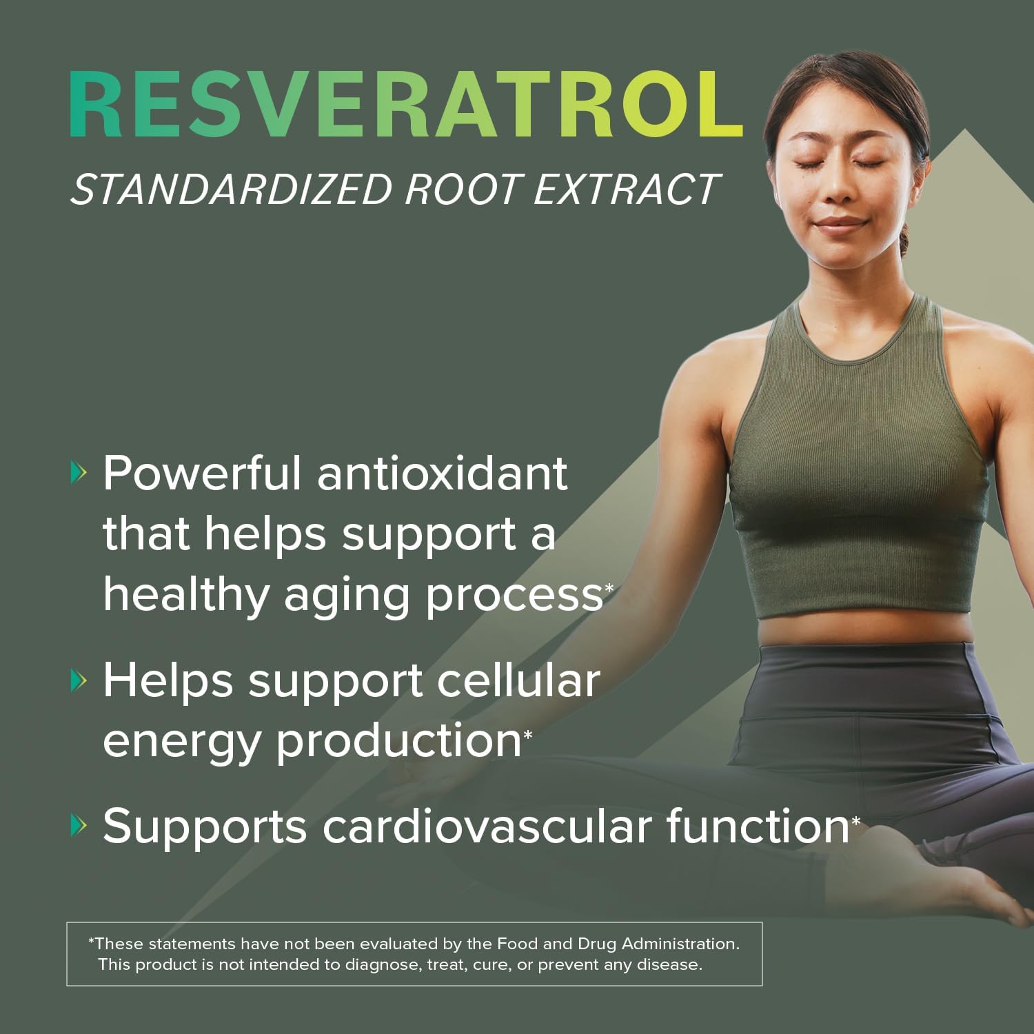 500mg Resveratrol Supplement for Anti-Aging & Immune Support - 30 Day Supply, 98% Pure Trans-Resveratrol