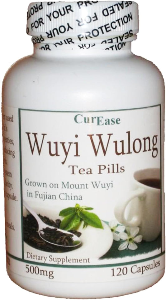 500mg Wuyi Wulong Tea Capsules - 120 Capsules (60 Servings) by CurEase