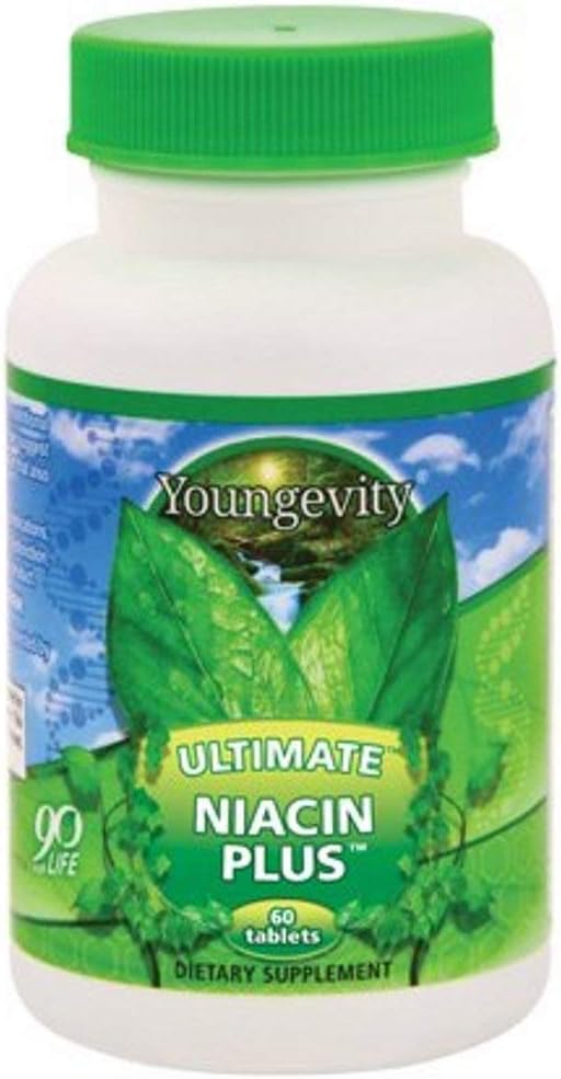 500mg Youngevity Ultimate Niacin Plus™ with Arjuna Bark, Hawthorn Berry, & Nattokinase - 60 Tablets