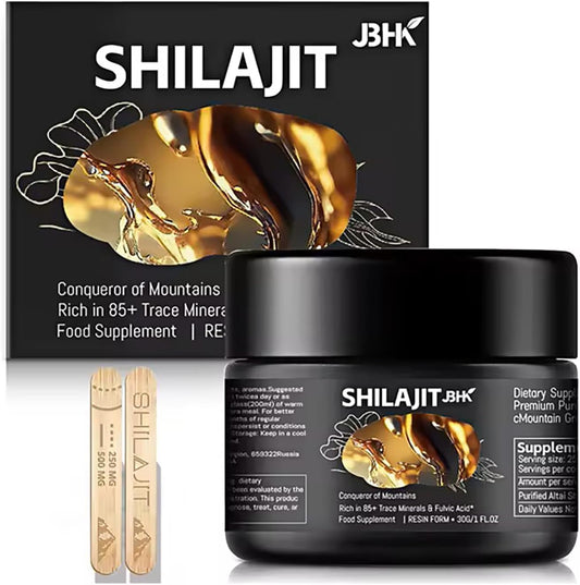 50g JBHK Premium Pure Shilajit Resin: Boost Immunity with Rich Trace Minerals - Organic Himalayan