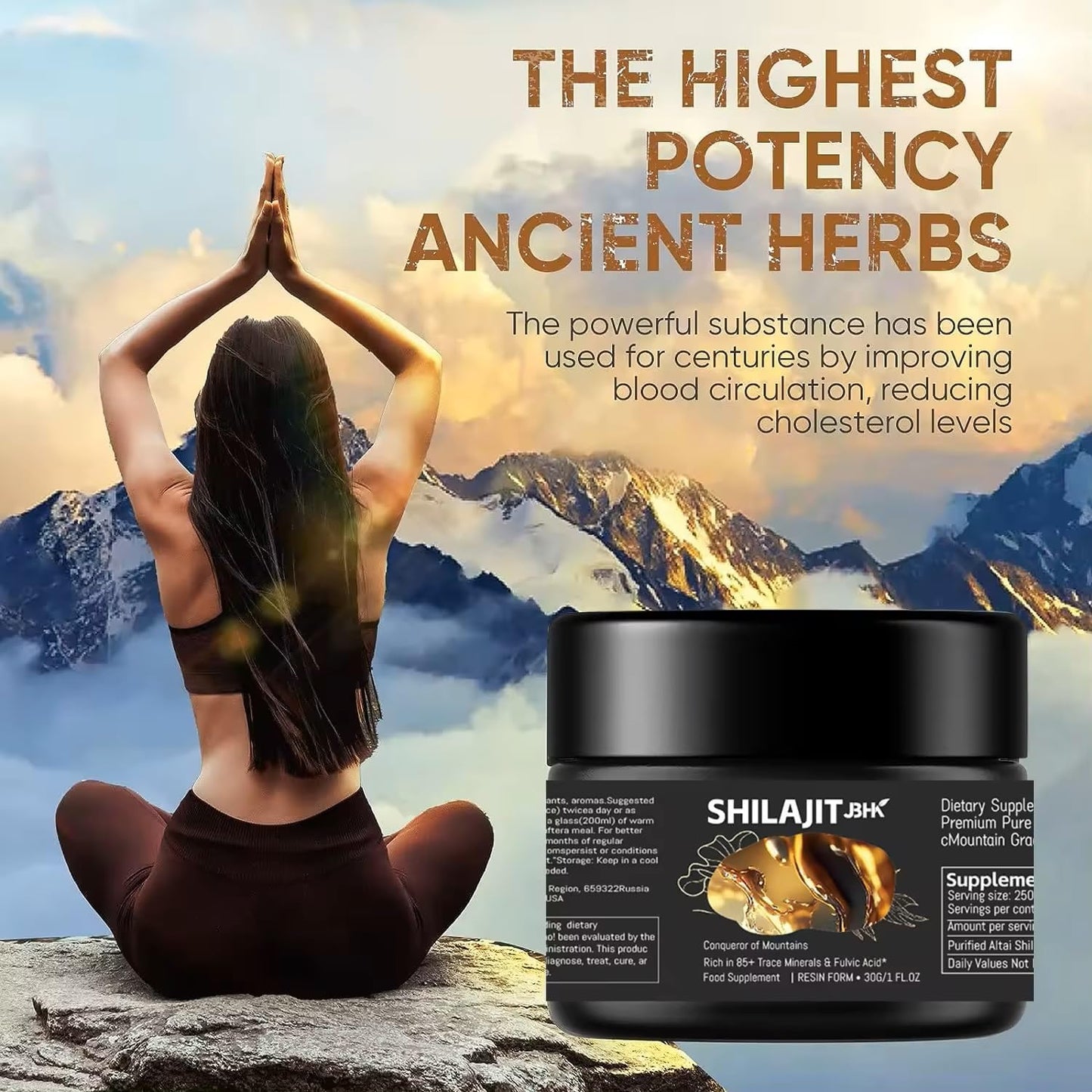 50g JBHK Premium Pure Shilajit Resin: Boost Immunity with Rich Trace Minerals - Organic Himalayan