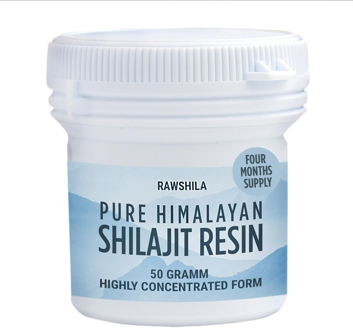 50g RAWSHILA Himalayan Shilajit Solid Form - Authentic, Highly Concentrated Minerals & Fulvic Acid - 4 Month Supply
