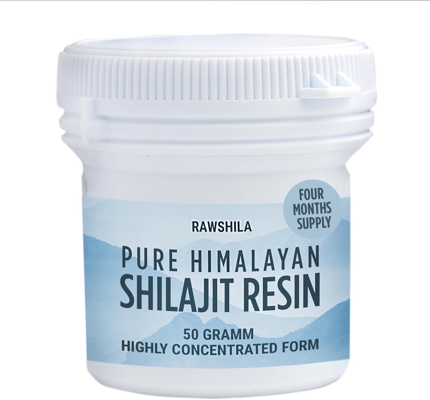 50g RAWSHILA Himalayan Shilajit Solid Form - Authentic, Highly Concentrated Minerals & Fulvic Acid - 4 Month Supply