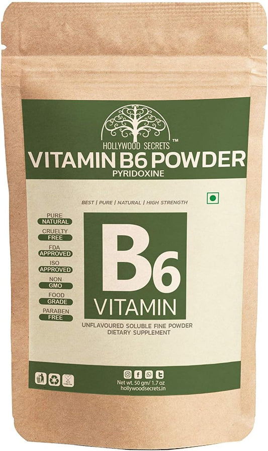 50gm Kavir Vitamin B6 Pyridoxine Powder for Nutritional Support