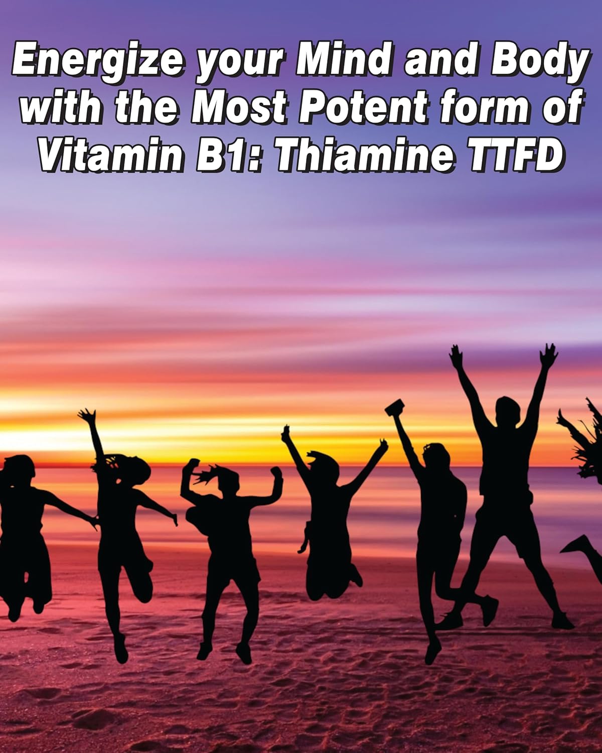 50mg Thiamine TTFD Capsules - Integrative Healing Vitamin B1 Supplement for Vegans - Non GMO with No Artificial Fillers - 250 Capsules