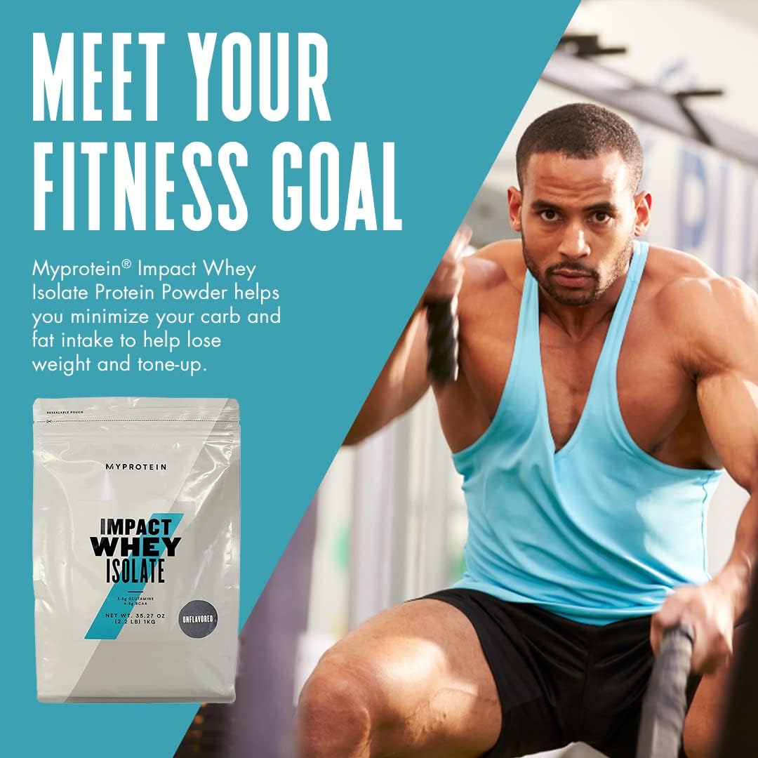 5.5 Lbs Impact Whey Protein Isolate - Unflavored, 81 Servings, 25g Protein, 3.5g Glutamine, 6g BCAA