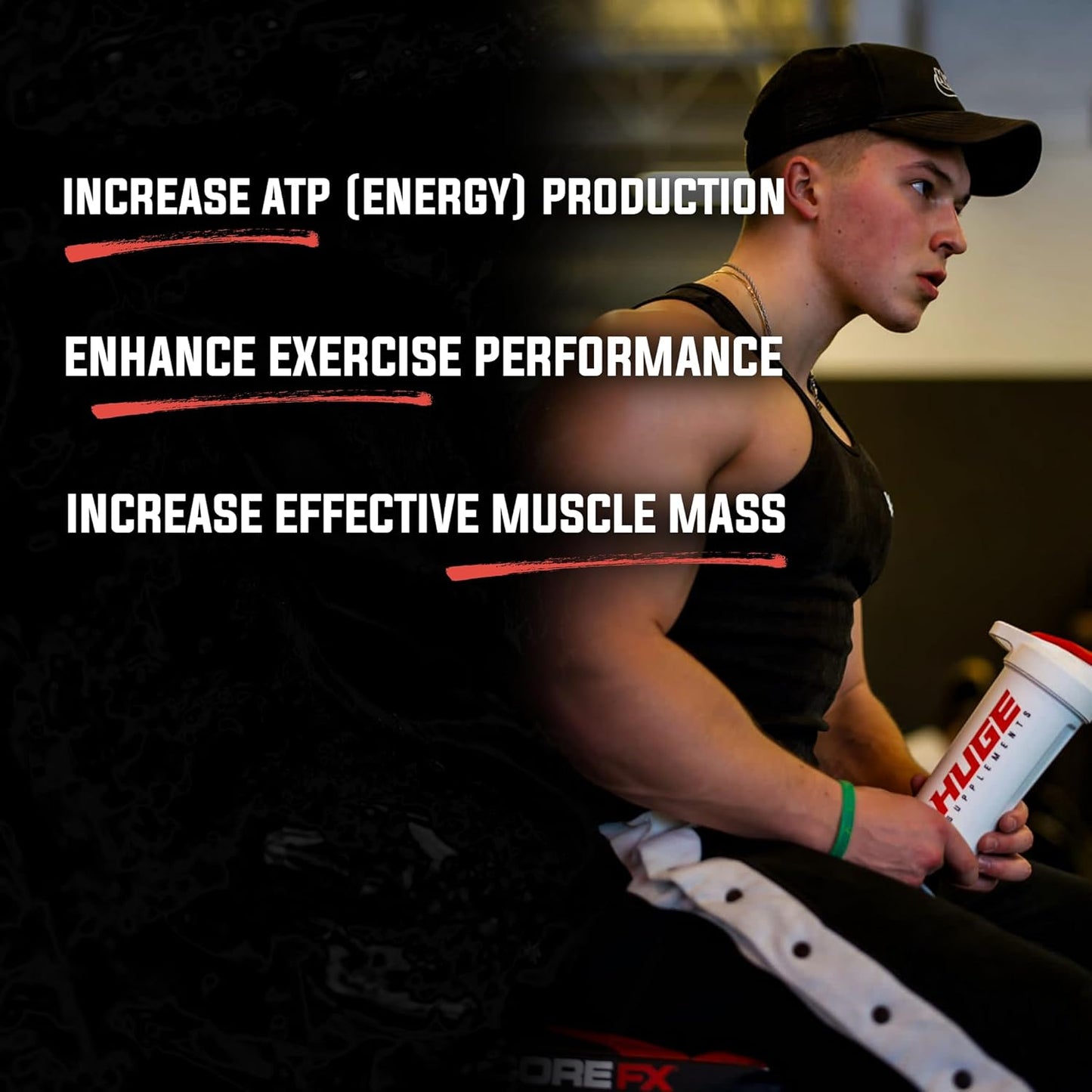5g Creatine Monohydrate Capsules for Lean Muscle Growth & Recovery, Tested for Purity, Men & Women, Convenient Dosage