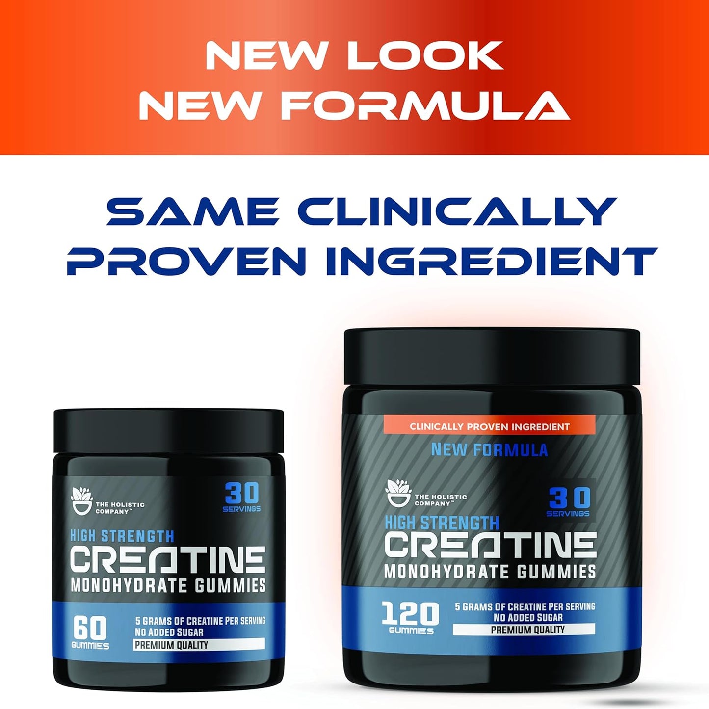 5g High Strength Blueberry Flavored Creatine Monohydrate Gummies for Pre Workout - The Holistic Company