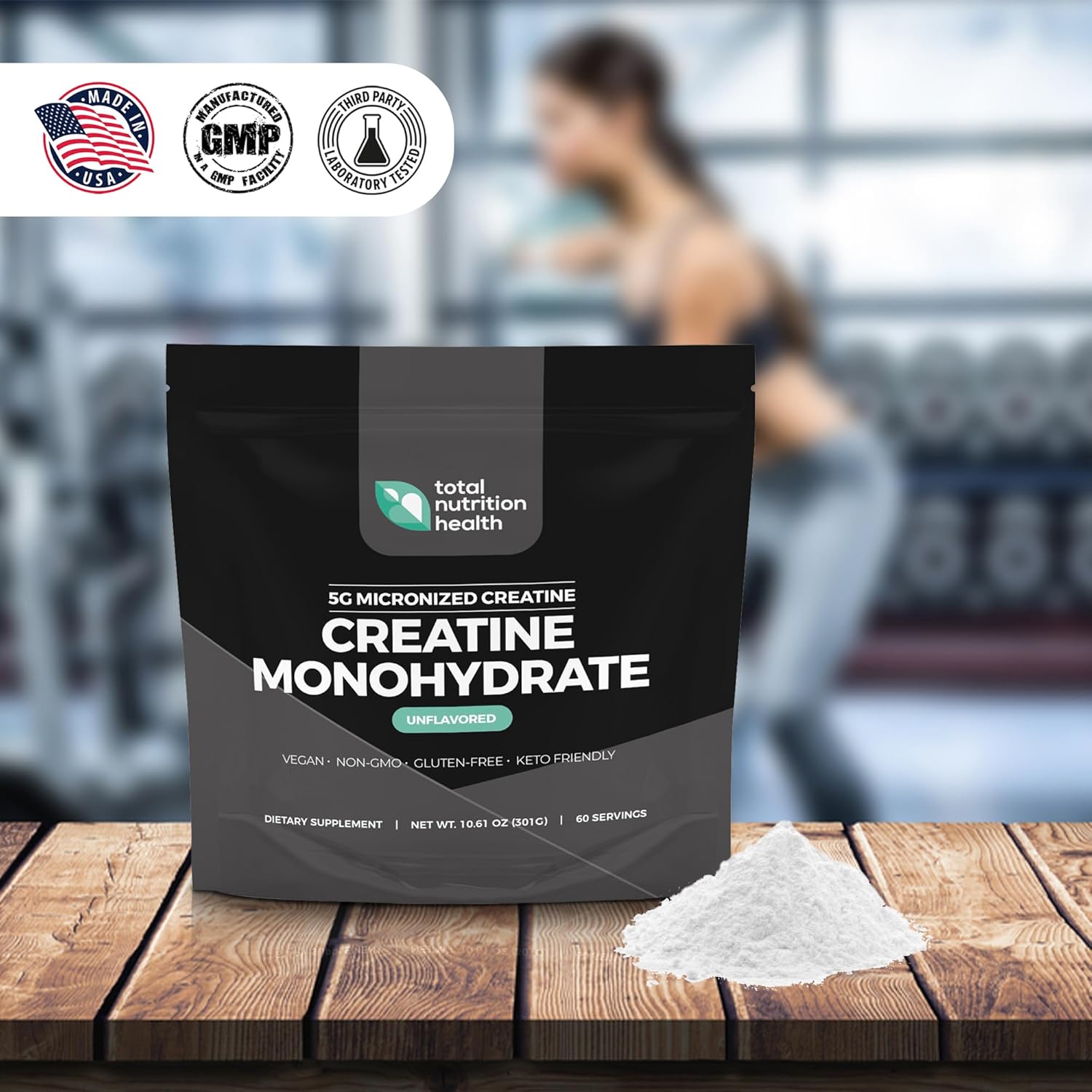 5g Micronized Creatine Monohydrate Powder with Vitamin D and Black Pepper Extract for Enhanced Muscle Performance and Energy Boost