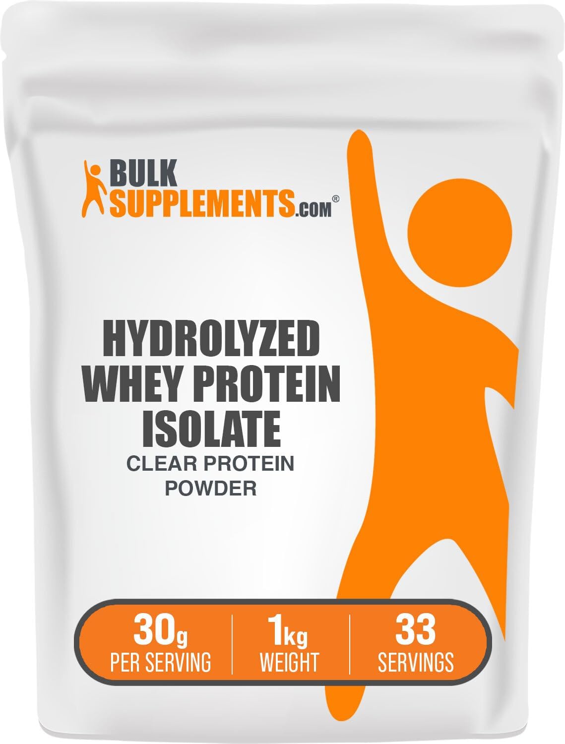 5kg BulkSupplements Hydrolyzed Whey Protein Isolate Powder - Unflavored Isolate Protein Powder - 11 lbs Whey Protein Powder Bulk Pack