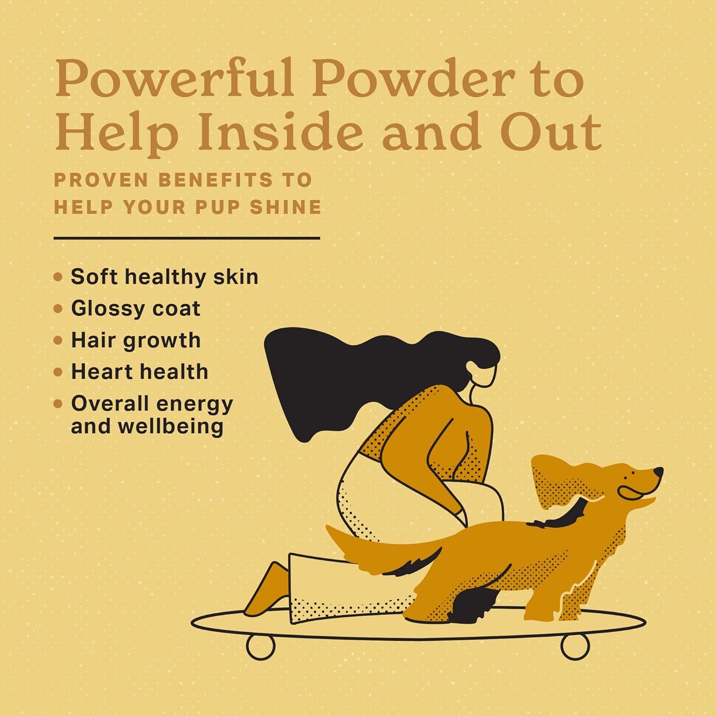 5lb Bag Missing Link Skin & Coat + Probiotics Supplement - Superfood Powder for Dogs, Supports Healthy Skin, Glossy Coat & Hair Growth