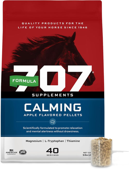 5LB Bag of Formula 707 Equine Supplement - Promotes Calmness and Focus in Horses with L-Tryptophan, Thiamine, and Magnesium
