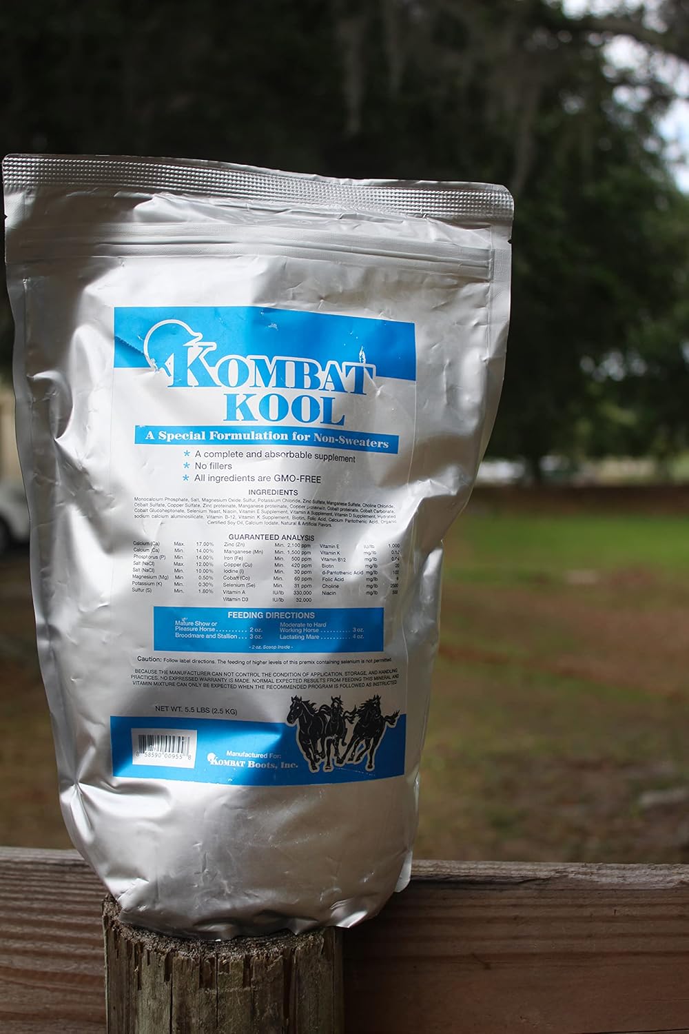 5lb Bag of Tack Shack of Ocala Kombat Kool Equine Powder Supplement for Non-Sweaters