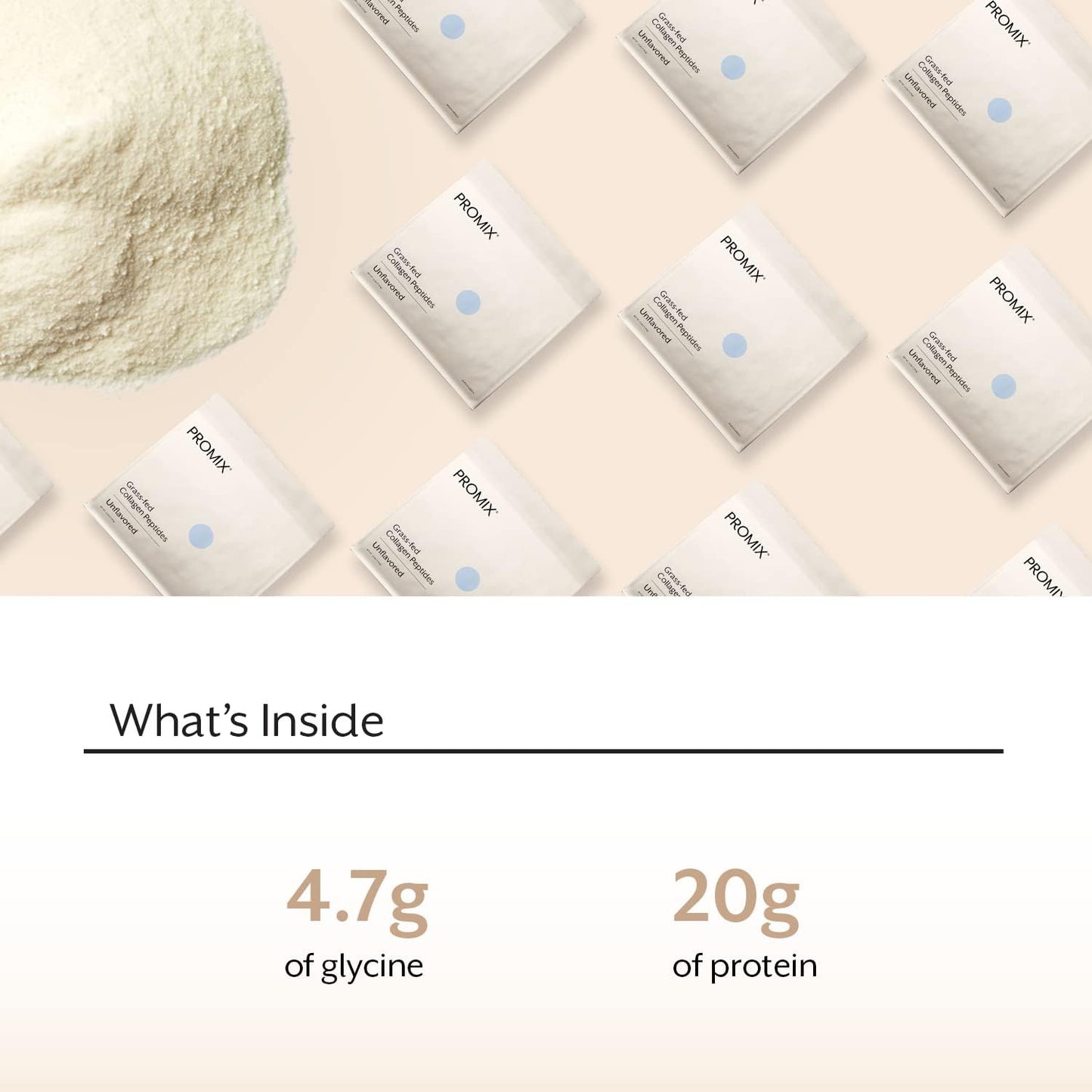 5lb Bulk ProMix Nutrition Hydrolyzed Collagen Peptides - Unflavored Protein for Skin, Bones, Joints - Supports Recovery in Shakes, Smoothies & Recipes