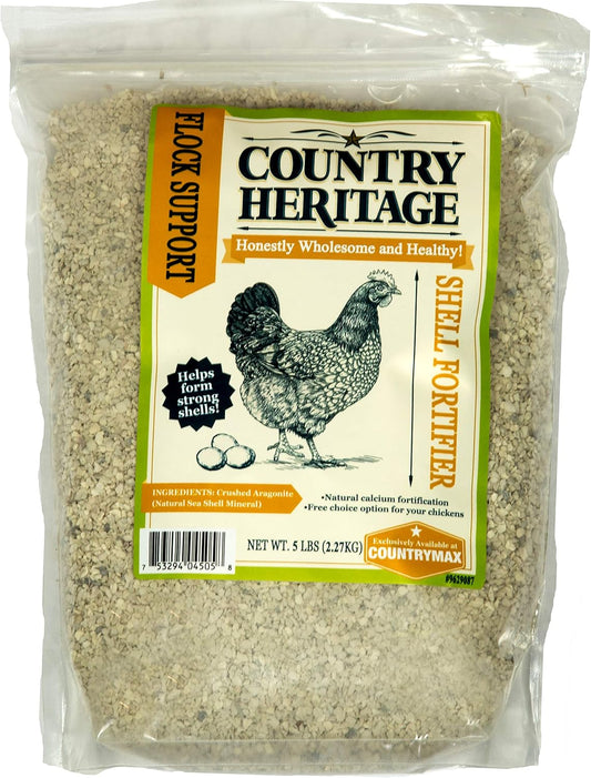 5lb Country Heritage Chicken Egg Shell Hardener with Calcium Supplement - Fortify Your Flock's Shells