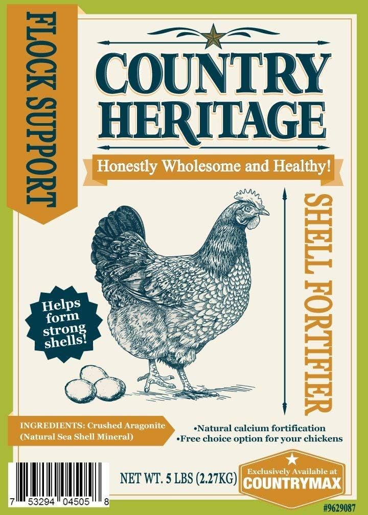 5lb Country Heritage Chicken Egg Shell Hardener with Calcium Supplement - Fortify Your Flock's Shells