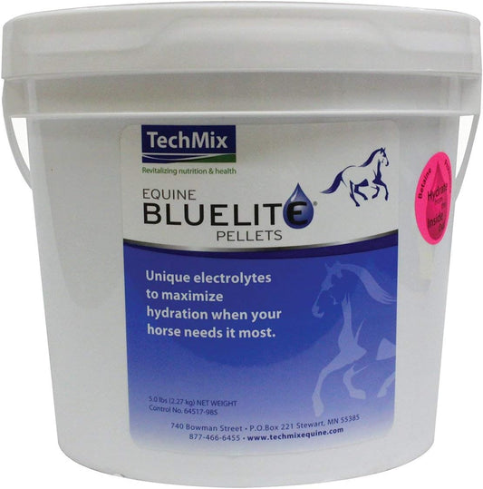 5lb KITMOUS Techmix Equine BlueLite Pellets - Electrolyte Supplement for Horses