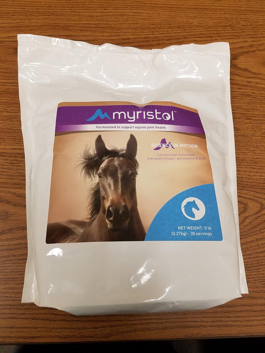 5lb Myristol Equine Supplement Pellets for Joint Health and Mobility