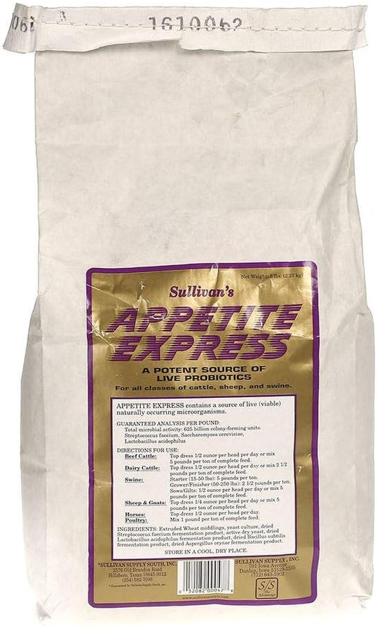 5lb Sullivan Supply Appetite Express Probiotic Granules - Digestive Health Supplement