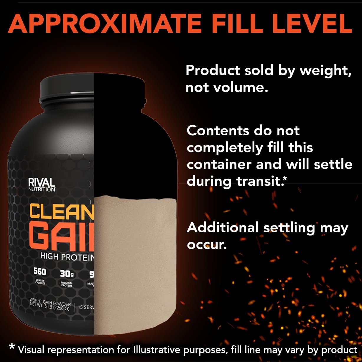 5lbs Rival Nutrition Clean Gainer Cookies & Cream - High-Quality Weight Gain Supplement
