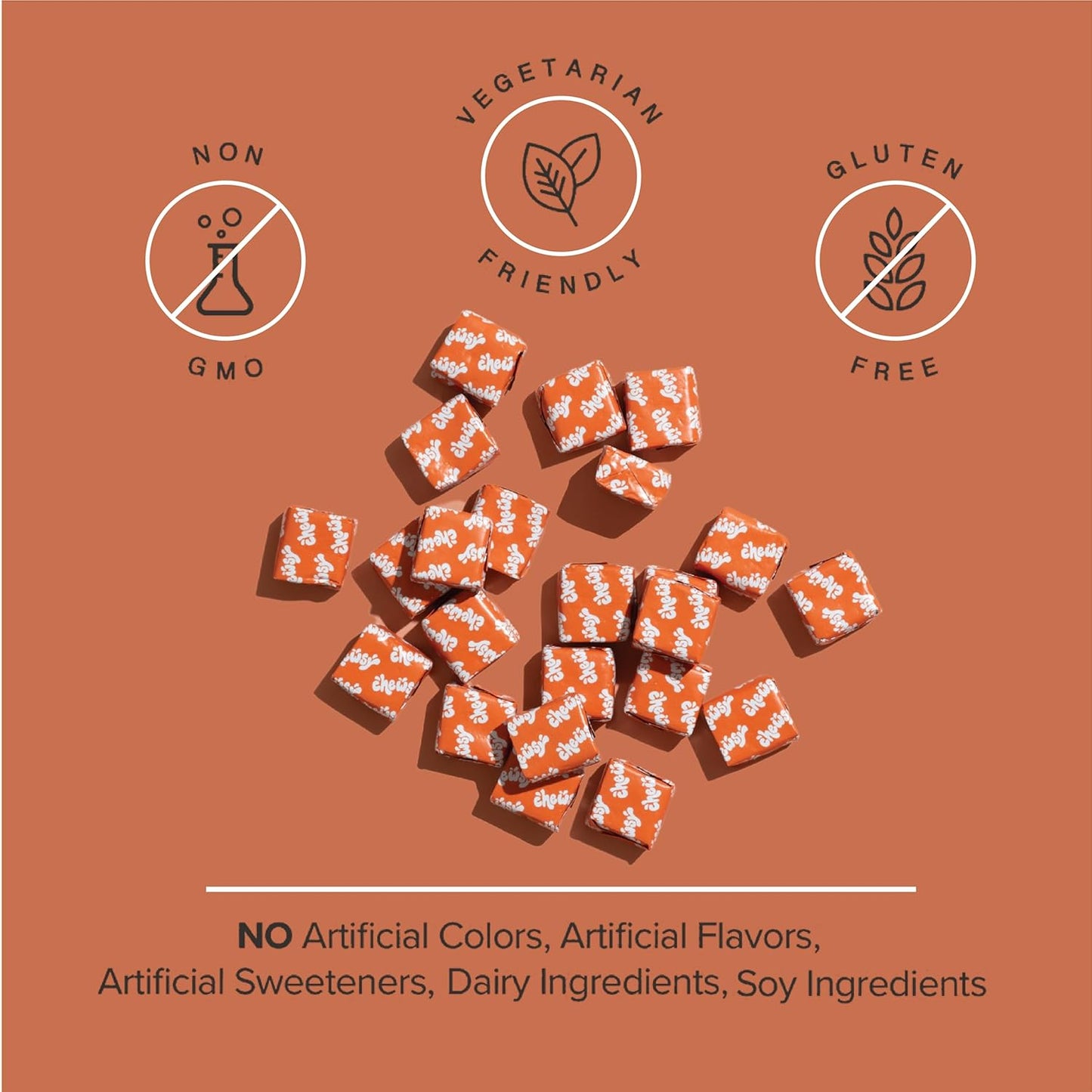 6-in-1 Immune Support Fruity Chews with Elderberry, Vitamin C, A & D, Zinc & Selenium - 30-Day Supply for Adults and Kids