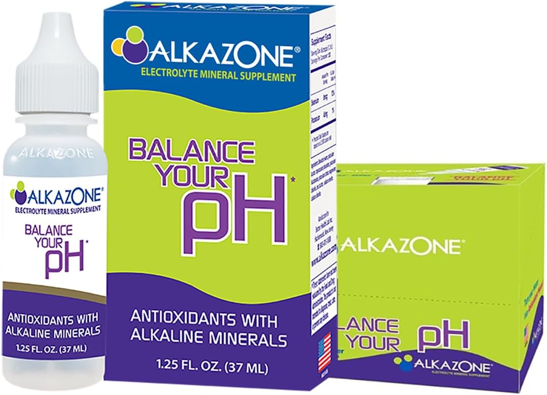 6-Pack ALKAZONE Antioxidants Alkaline Mineral Booster & Supplements for pH Balance