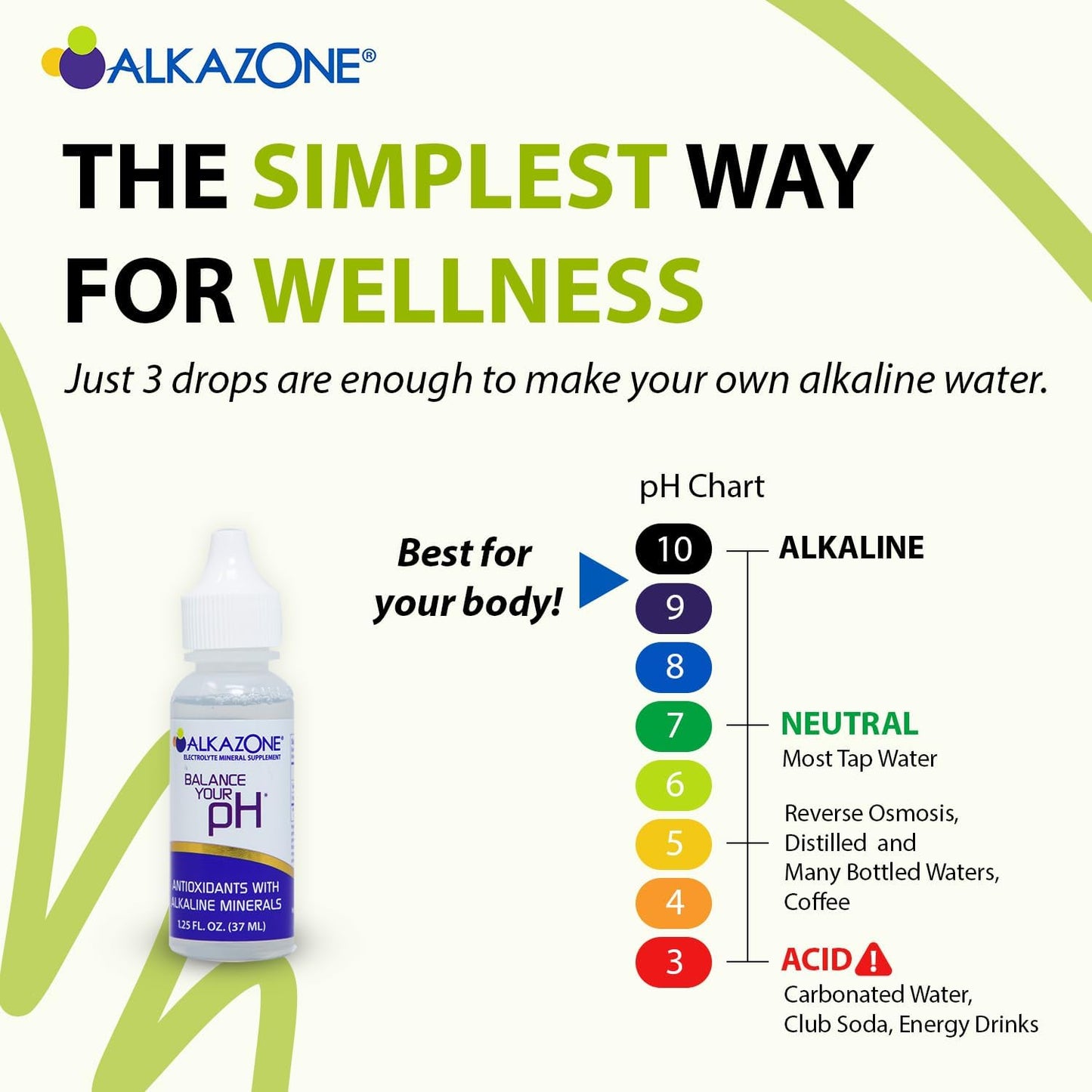 6-Pack ALKAZONE Antioxidants Alkaline Mineral Booster & Supplements for pH Balance