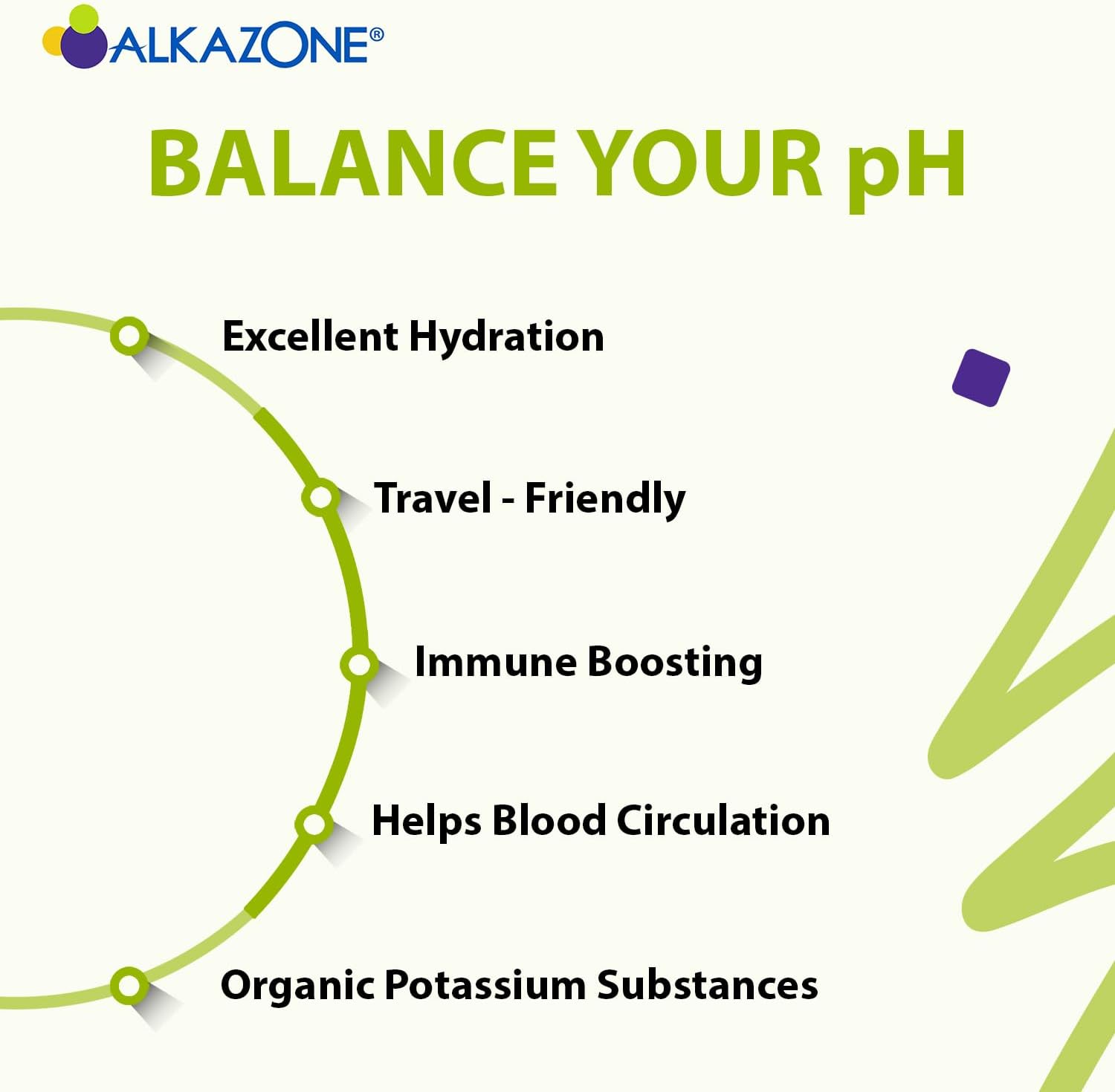 6-Pack ALKAZONE Antioxidants Alkaline Mineral Booster & Supplements for pH Balance