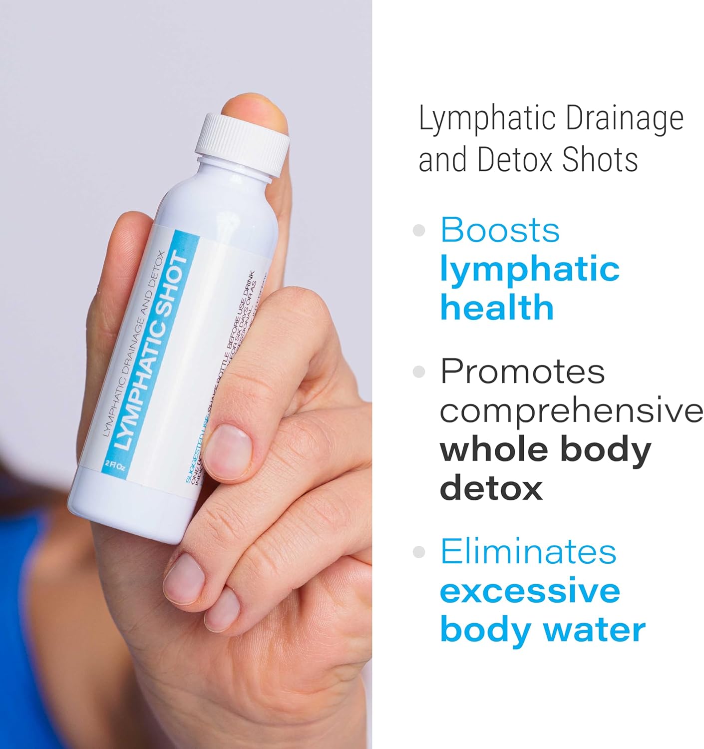 6-Pack Bruizex Lymphatic Drainage Shots, 12 Oz Drink Supplement for Full Body Cleanse & Detox, Support Lymphedema, Lipedema, Liposuction Recovery, Post-Massage & Manual Drainage