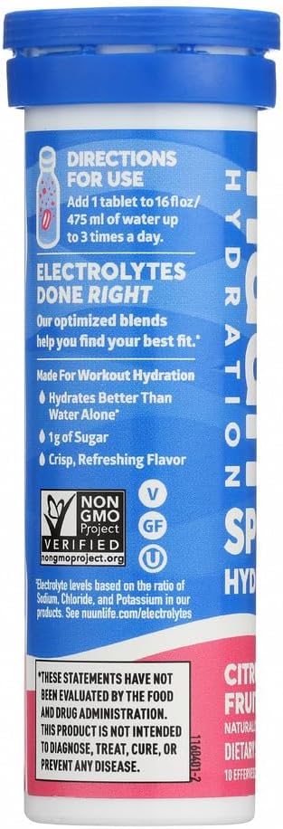 6-Pack of 10 Nuun Active Citrus Fruit Electrolyte Tablets for Hydration