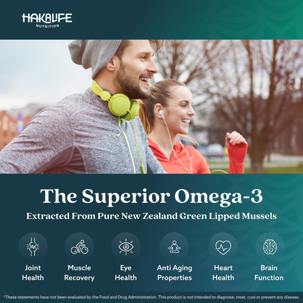 6 Pack of HAKA Life Nutrition GLX3 Extra Strength Green Lipped Mussel Oil Capsules for Joint Comfort & Support - Omega 3 & Chondroitin Sulfate Rich