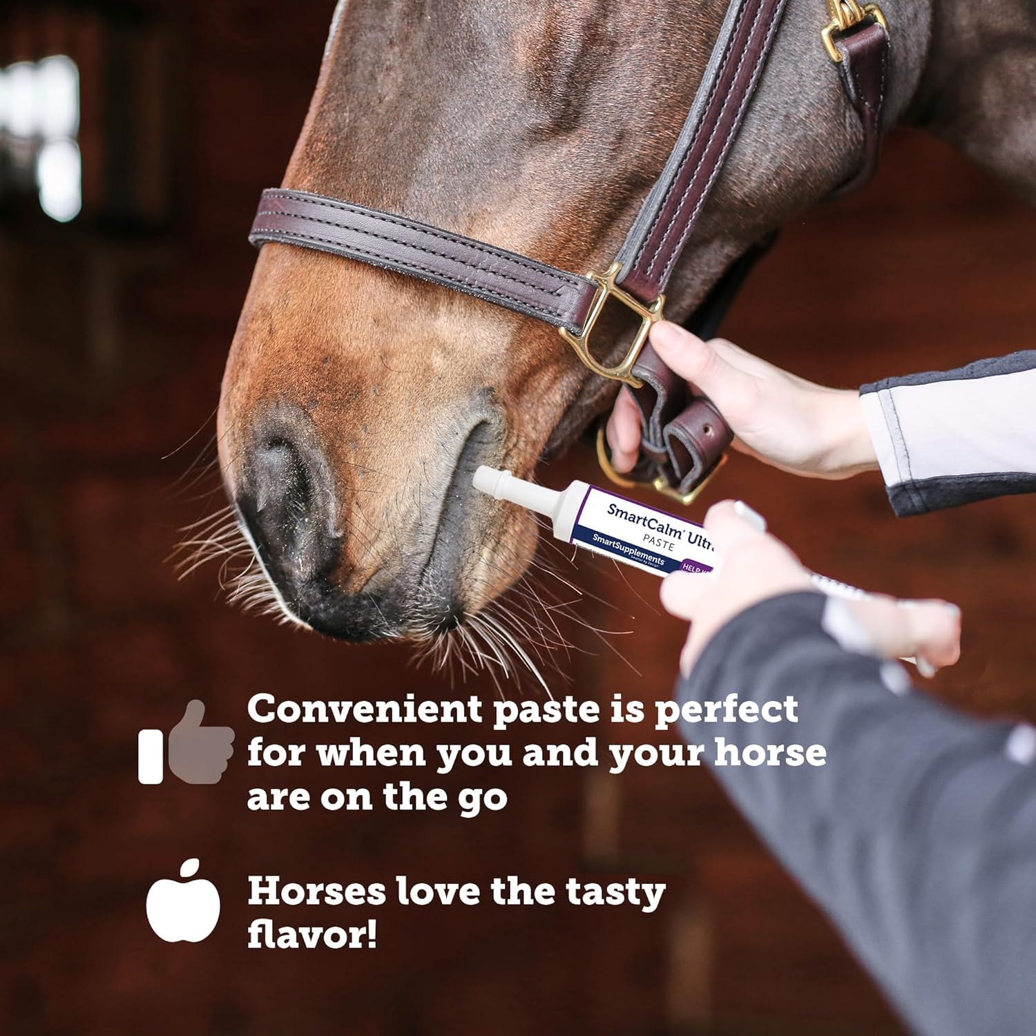 6 Pack of SMARTPAK SmartCalm Ultra Paste - Horse Calming Supplement without Herbs or Sugar for Skittish Horses