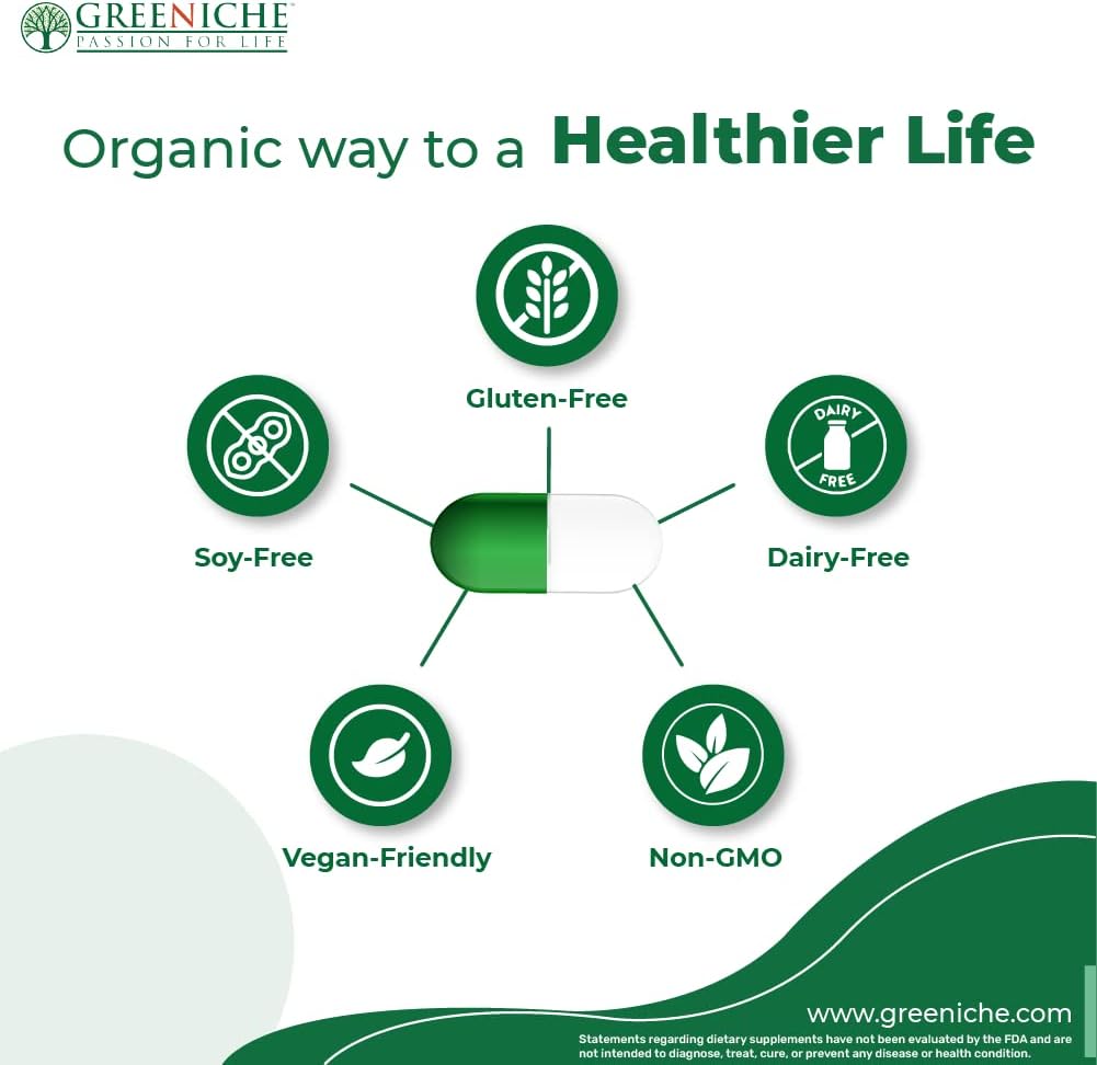 60 Cap Greeniche Halal Saw Palmetto Prostate Supplement for Men - Supports Prostate Health, Bladder Control, and Urinary Flow