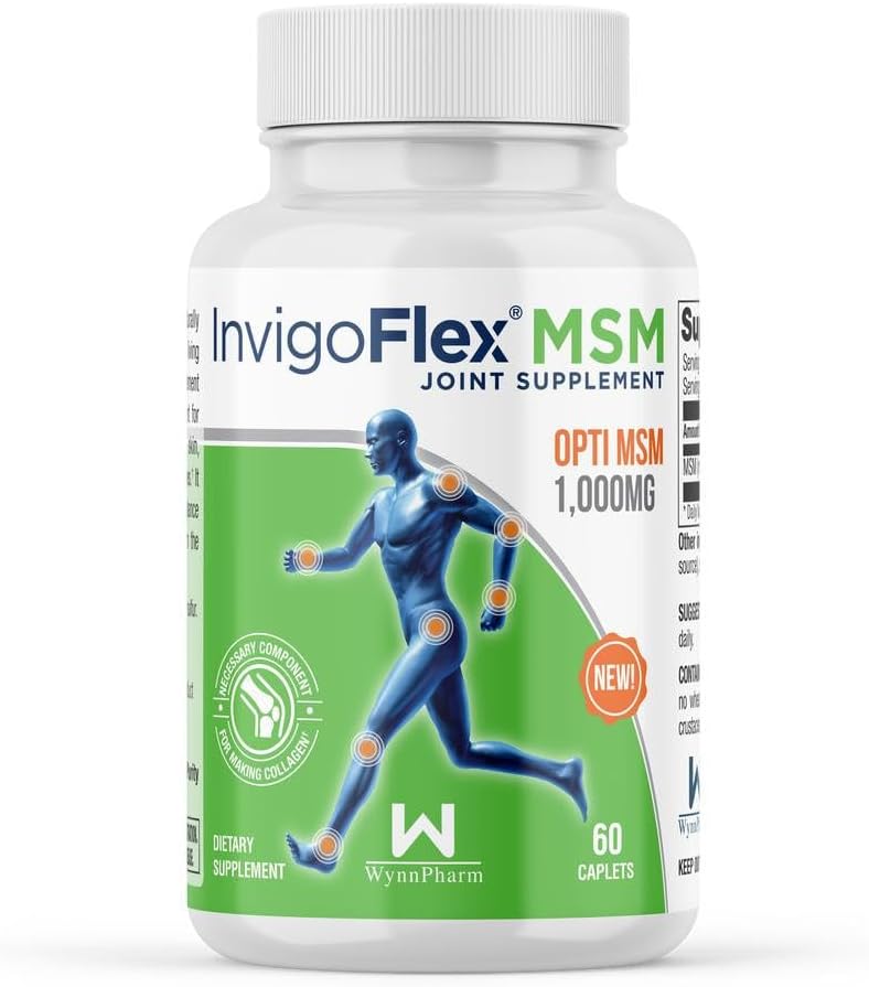 60 caplets of INVIGOFLEX MSM - Methylsulfonylmethane for Joint Health and Mobility