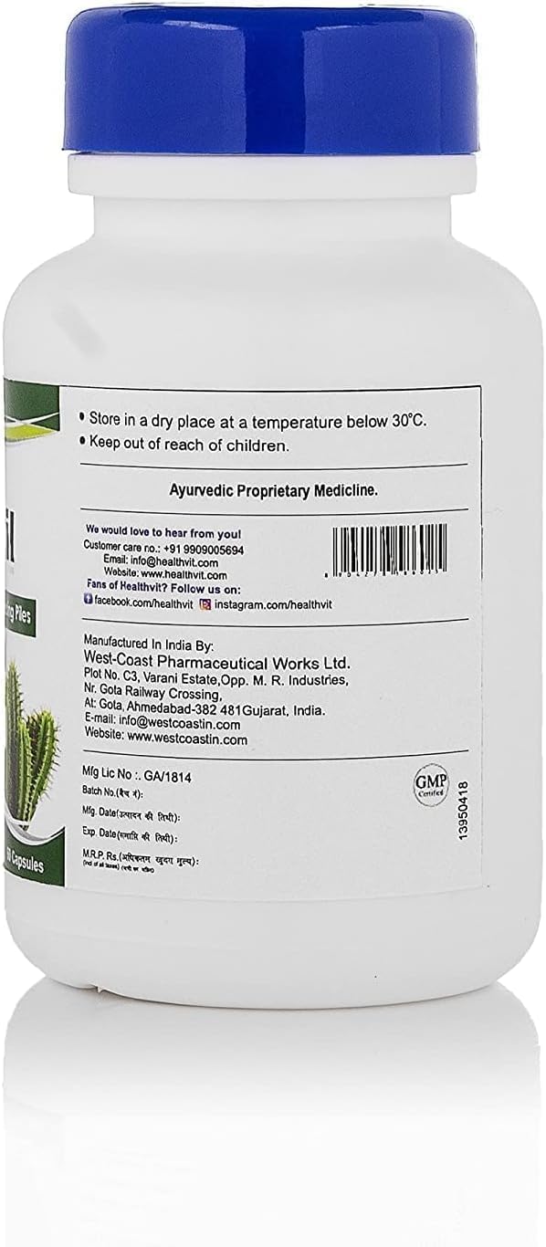 60-Capsule Pub Pilenil: Relief for Bleeding and Non-Bleeding Piles