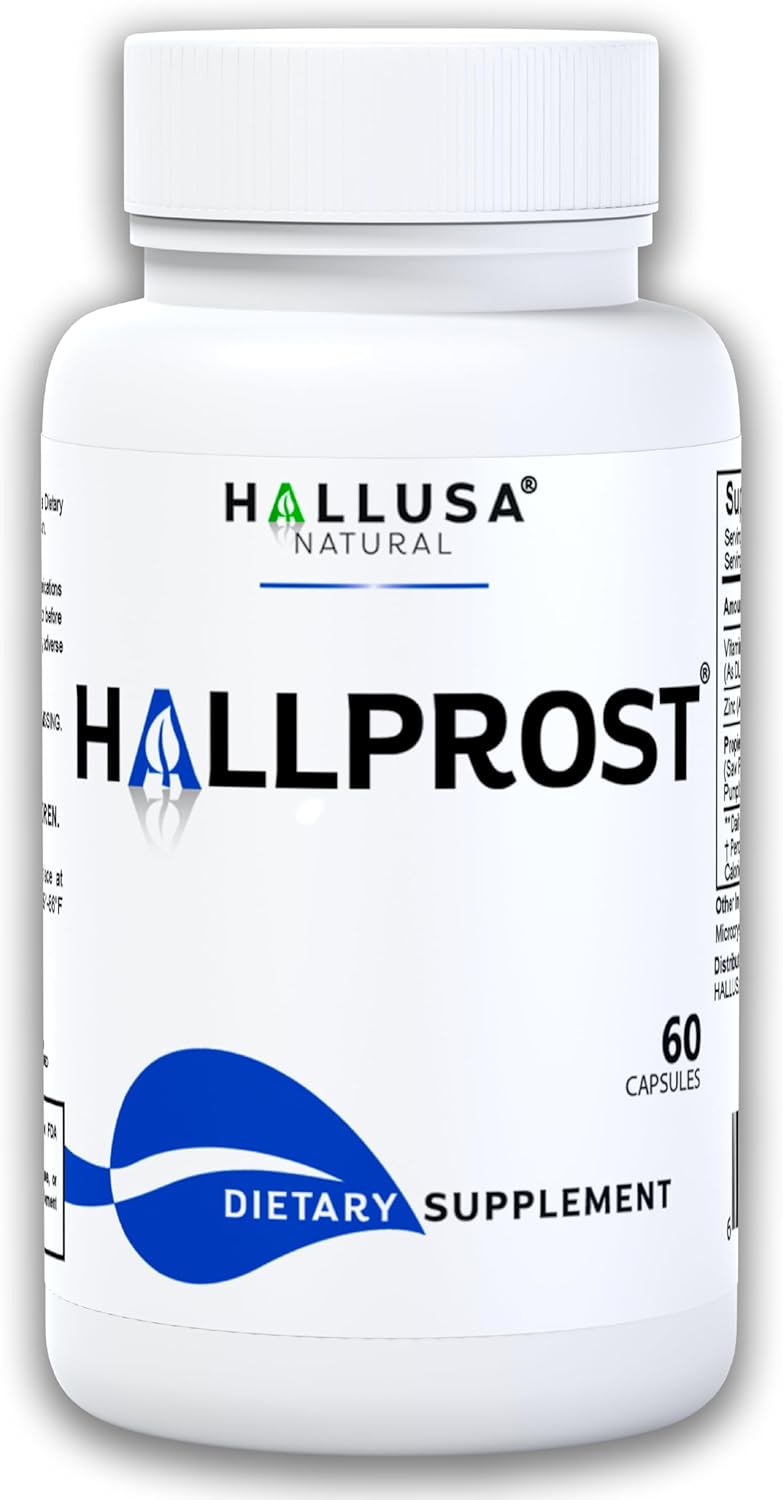 60 Capsules Hallprost Prostate Supplement with Saw Palmetto for Prostate Infections - Men's Health Support by Hallusa Natural