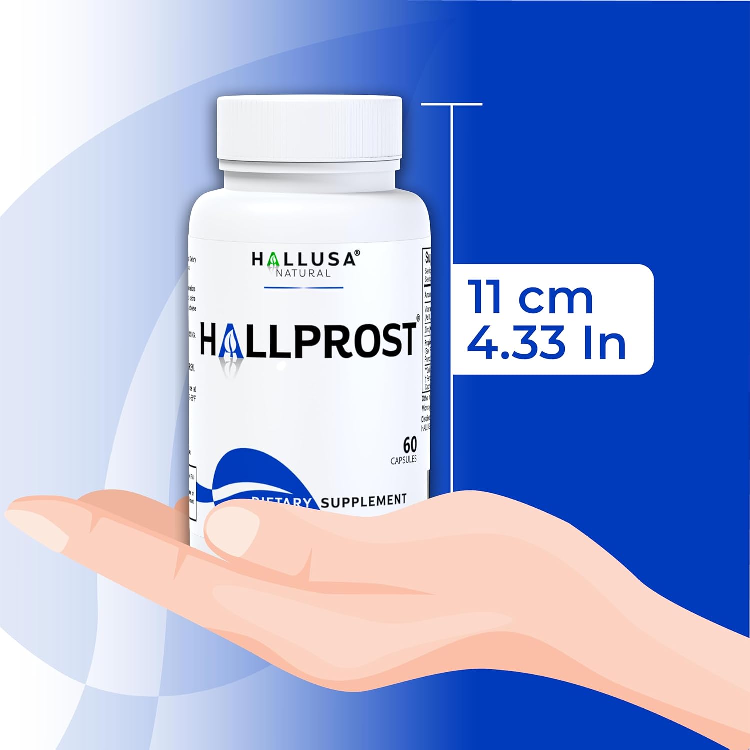 60 Capsules Hallprost Prostate Supplement with Saw Palmetto for Prostate Infections - Men's Health Support by Hallusa Natural