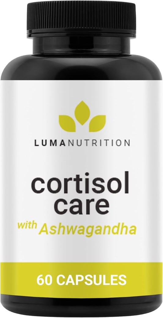 60 Capsules Luma Nutrition Cortisol Reducer with Ashwagandha & L-Theanine - Stress Management Supplement