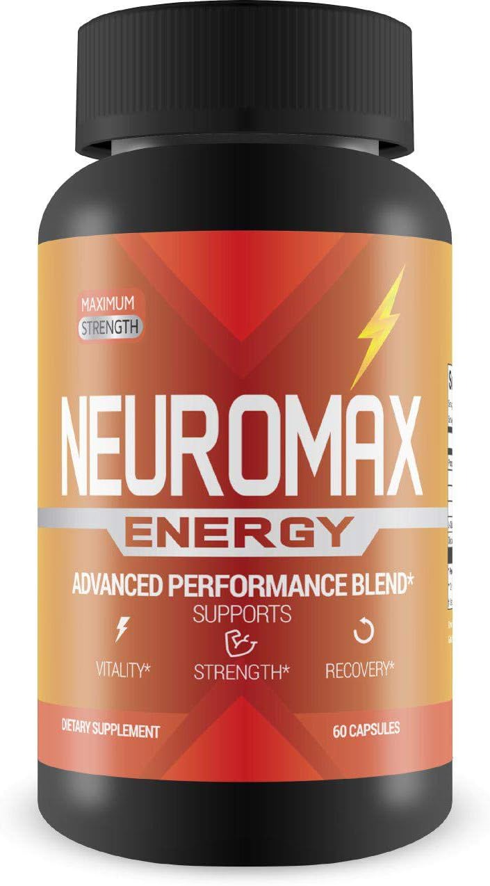 60 Capsules Neuromax Energy L-Arginine Formula for Vitality, Strength, and Recovery Time