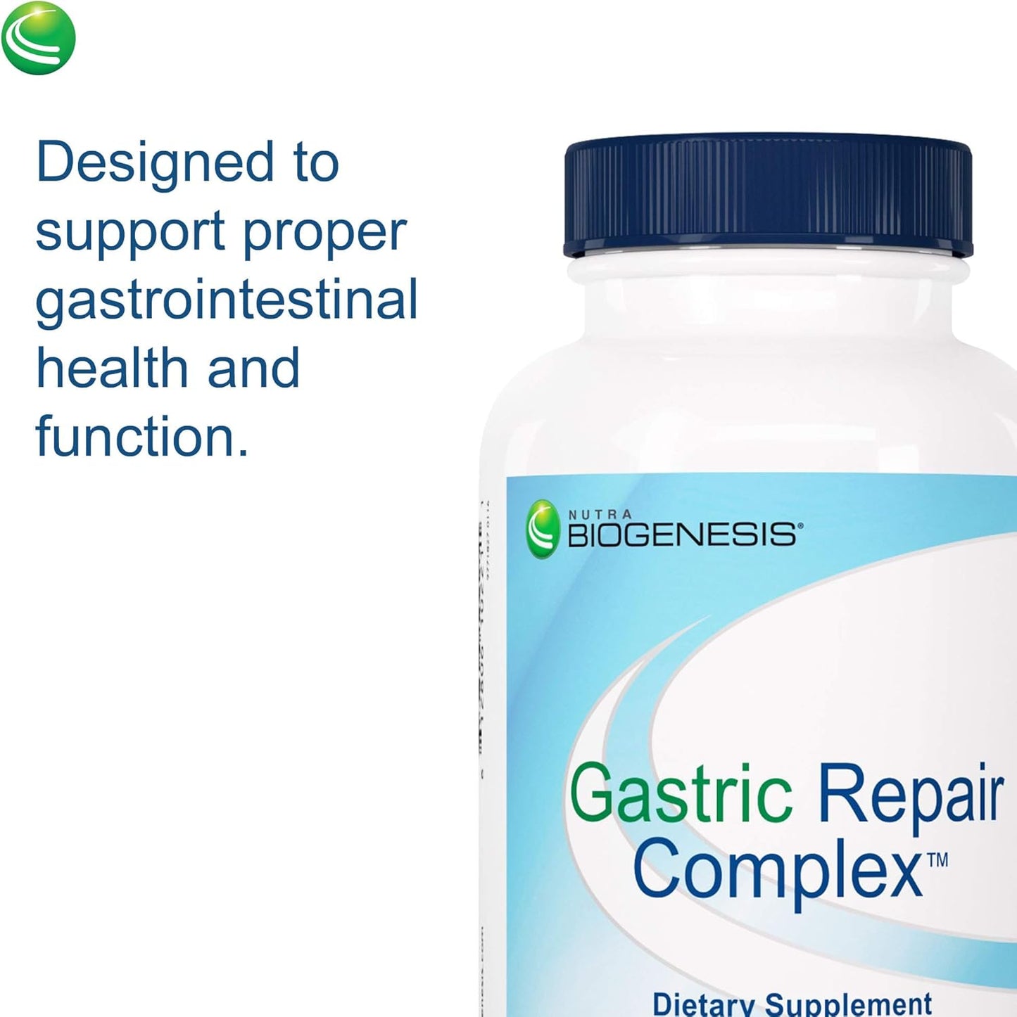 60 Capsules Nutra BioGenesis Gastric Repair Complex with Bismuth, Licorice, and Mastic Gum for Gastric Tissue Health Support