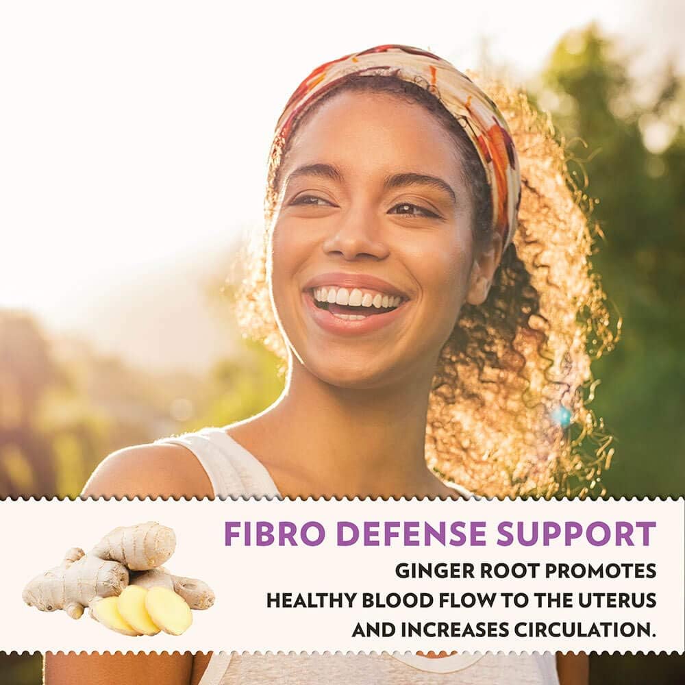 60 Capsules of Crystal Star Fibro Defense with Black Cohosh for Breast & Uterine Health Between Periods - Gluten Free & Non-GMO