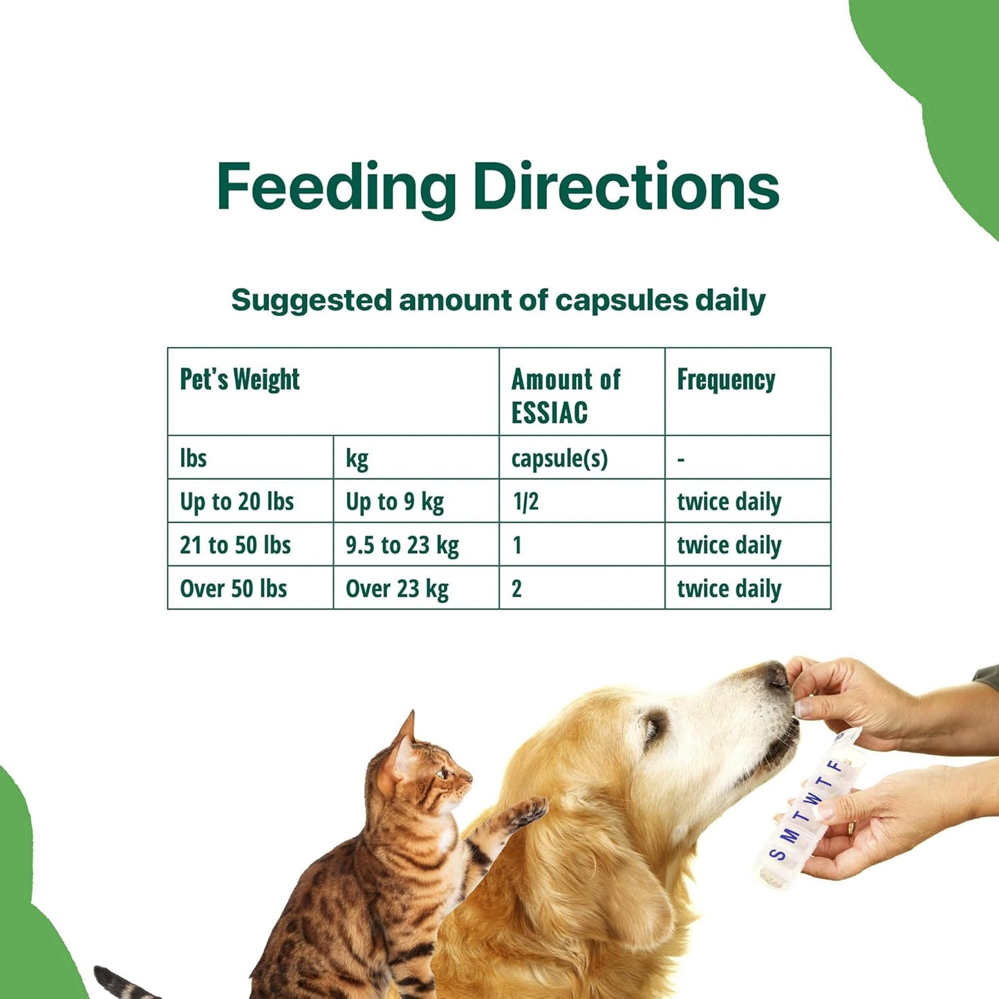 60 Capsules of Essiac International Herbal Supplement for Pets