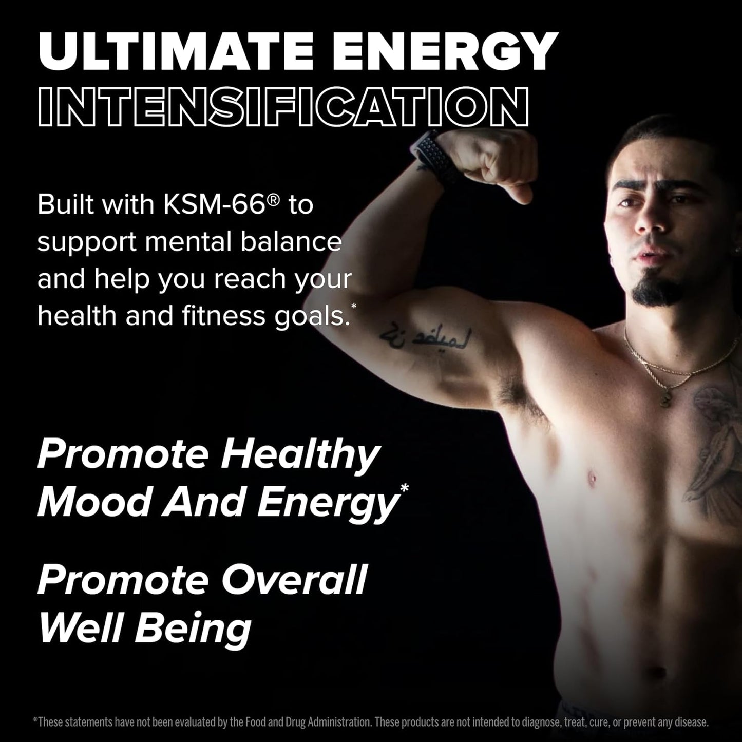 60 Capsules of FINAFLEX Ashwagandha Supplement for Stress Relief and Mental Clarity